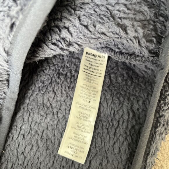 Patagonia Los Gatos 1/4 Zip Fleece Pullover Womens Large Smolder Blue Cozy Layer - Picture 3 of 6